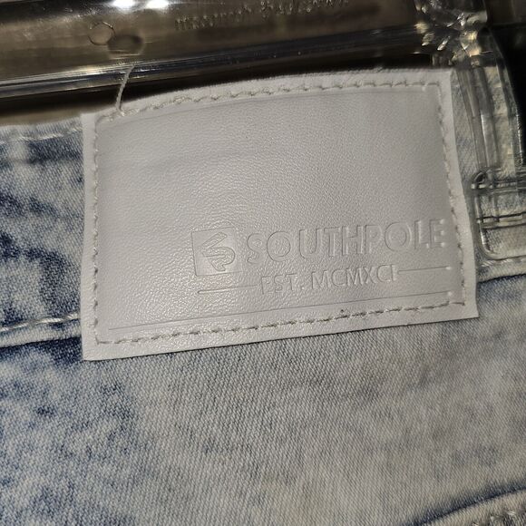 Southpole Active Flex 4-way Stretch Men's Skinny Jeans Sz 30x32 Light Sand Blue - Picture 8 of 10
